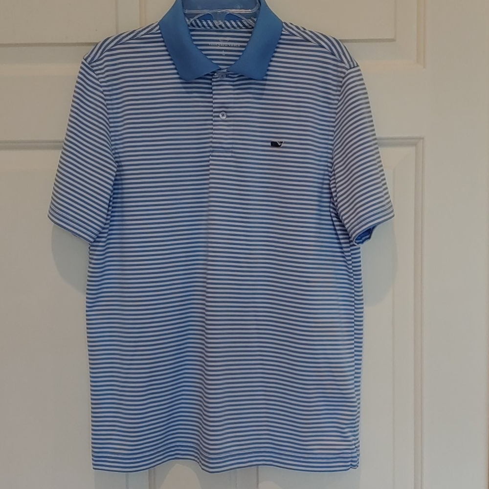 Boys L (16) Vineyard Vines performance polo
